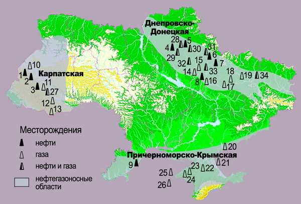 Угольные бассейны РФ и Украины