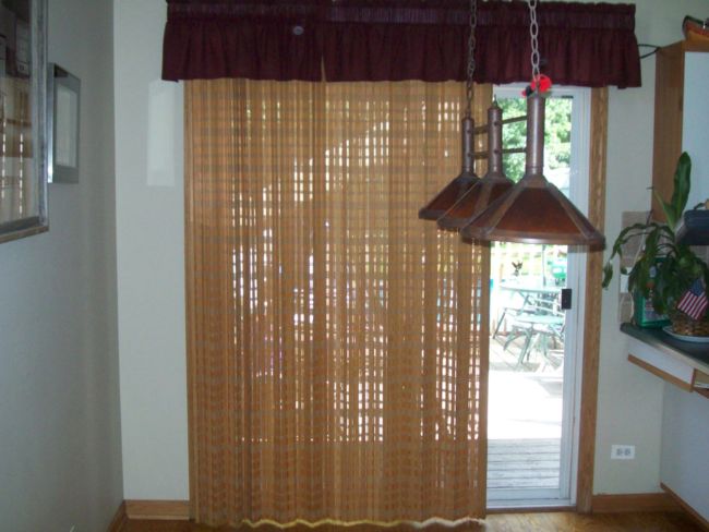 brown-curtains-sliding-glass-doors-inspiration-on-large-size-with-dark-balloon-shade