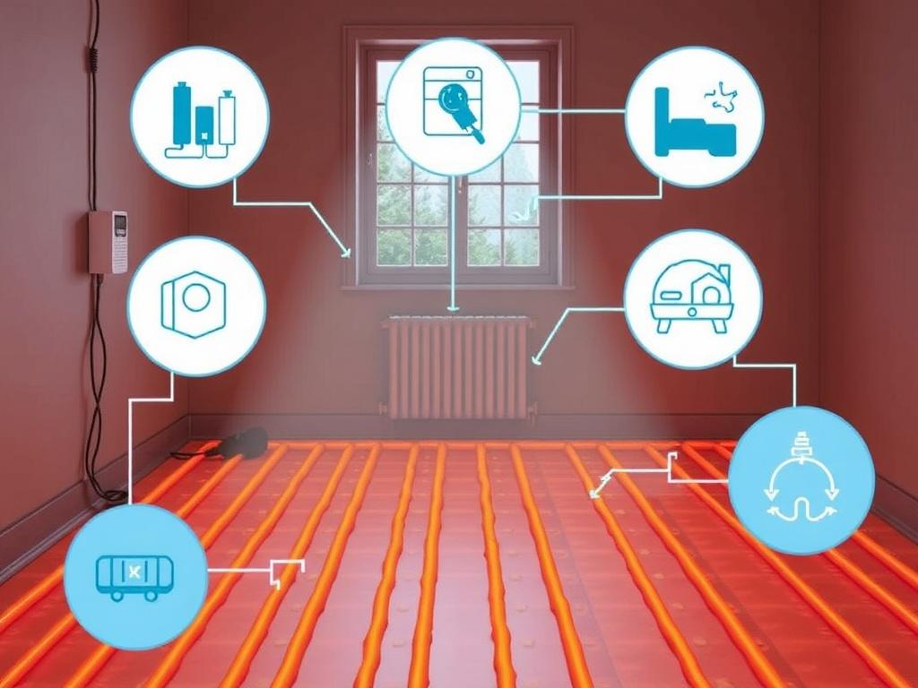 Features of electric underfloor heating operation during frequent power outagesфото
