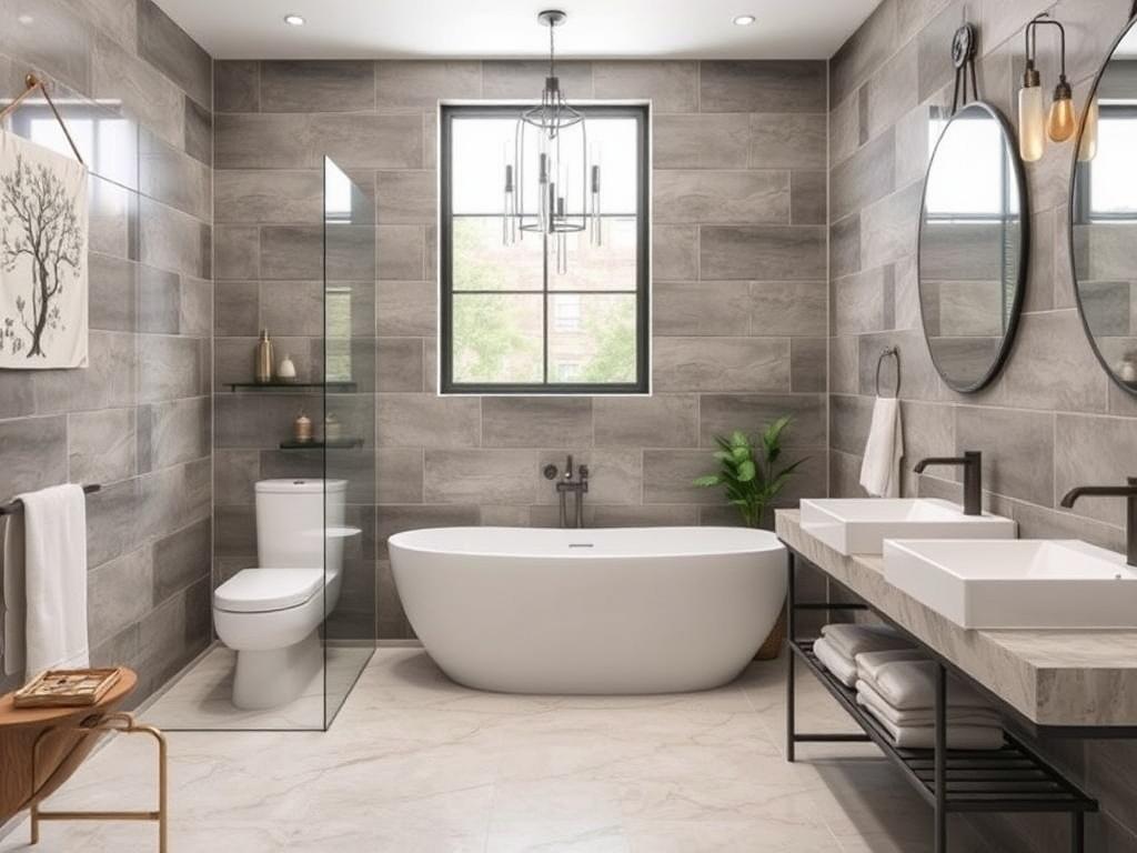 choose tiles for the bathroomфото