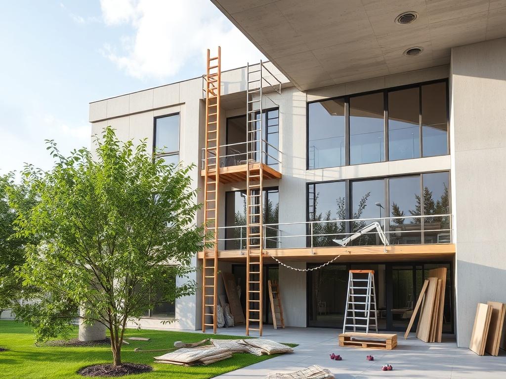 renovation in a new buildingфото